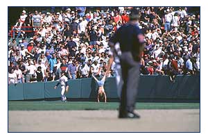handstand in the outfield