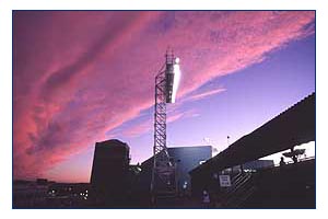 Fenway Park at sunset