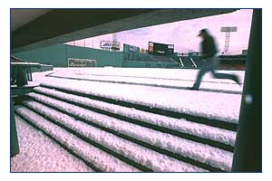 Winter at Fenway Park
