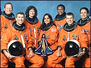 The crew of the space shuttle Columbia
