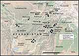 Afghanistan map
