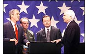 George Bush, technician, Gary Bauer, John McCain