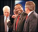 John McCain, Alan Keyes, George W. Bush