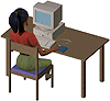 person at computer